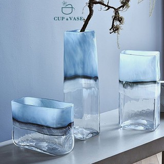 Bình Hoa Thủy Tinh Thủ Công CUP & VASE Cao Cấp Sang Trọng G004
