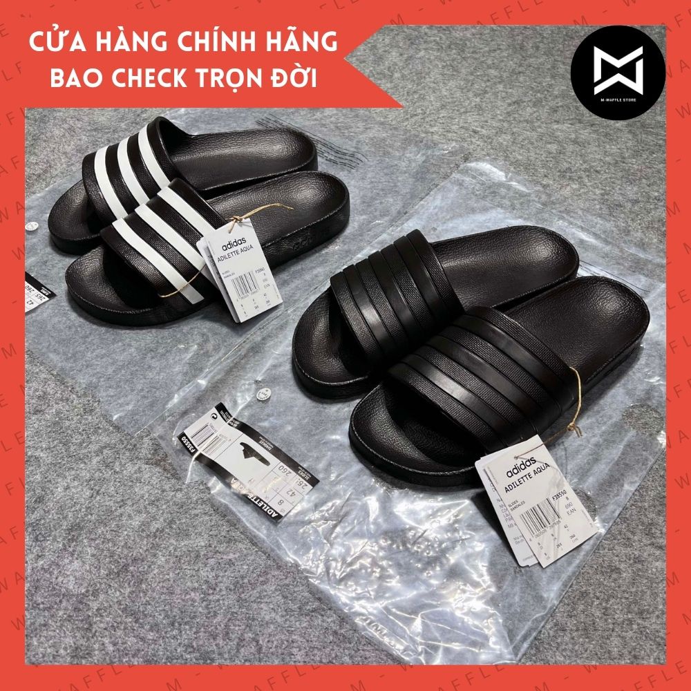 (𝗖𝗵𝗶́𝗻𝗵 𝗵𝗮̃𝗻𝗴) Dép ADIDAS ADILETTE AQUA chống nước - đầy đủ tag code - Lưu ý: form dép nhỏ