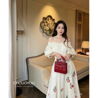 ĐẦM MAXI HOA BẸT VAI (KÈM VIDEO HÌNH THẬT)