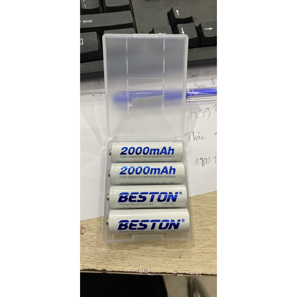 Pin sạc AA Loại 2000mAh và 3000mAh BESTON cho micro Karaoke, đồ điện tử
