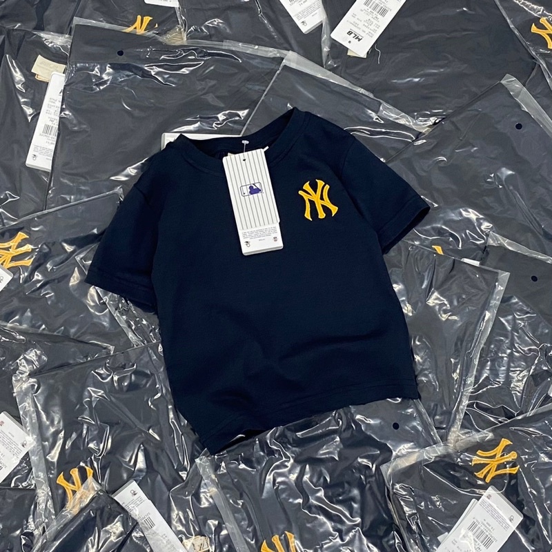 Áo phông NY MLB cộc tay mùa hè cho bé trai và bé gái
