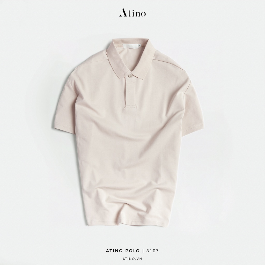 Áo Polo Nam ATINO vải cá sấu Cotton thoáng mát trẻ trung chuẩn form regular PL3.3107