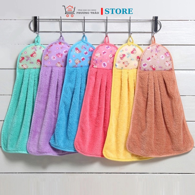 KHĂN LAU TAY CÓ MÓC TREO TIỆN LỢI