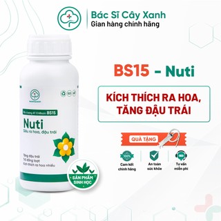 Phân bón vi lượng kích hoa nở đồng đều hàng loạt, đậu trái cao BS15 Nuti 500ml NSX Bacsicayxanh
