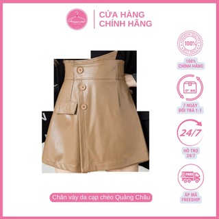 Chân váy da cạp chéo Quảng Châu cực sang