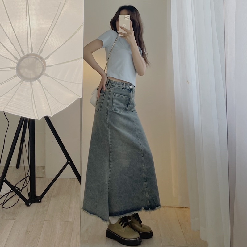 Áo croptop chất thun mịn ôm dáng, áo baby tee 185