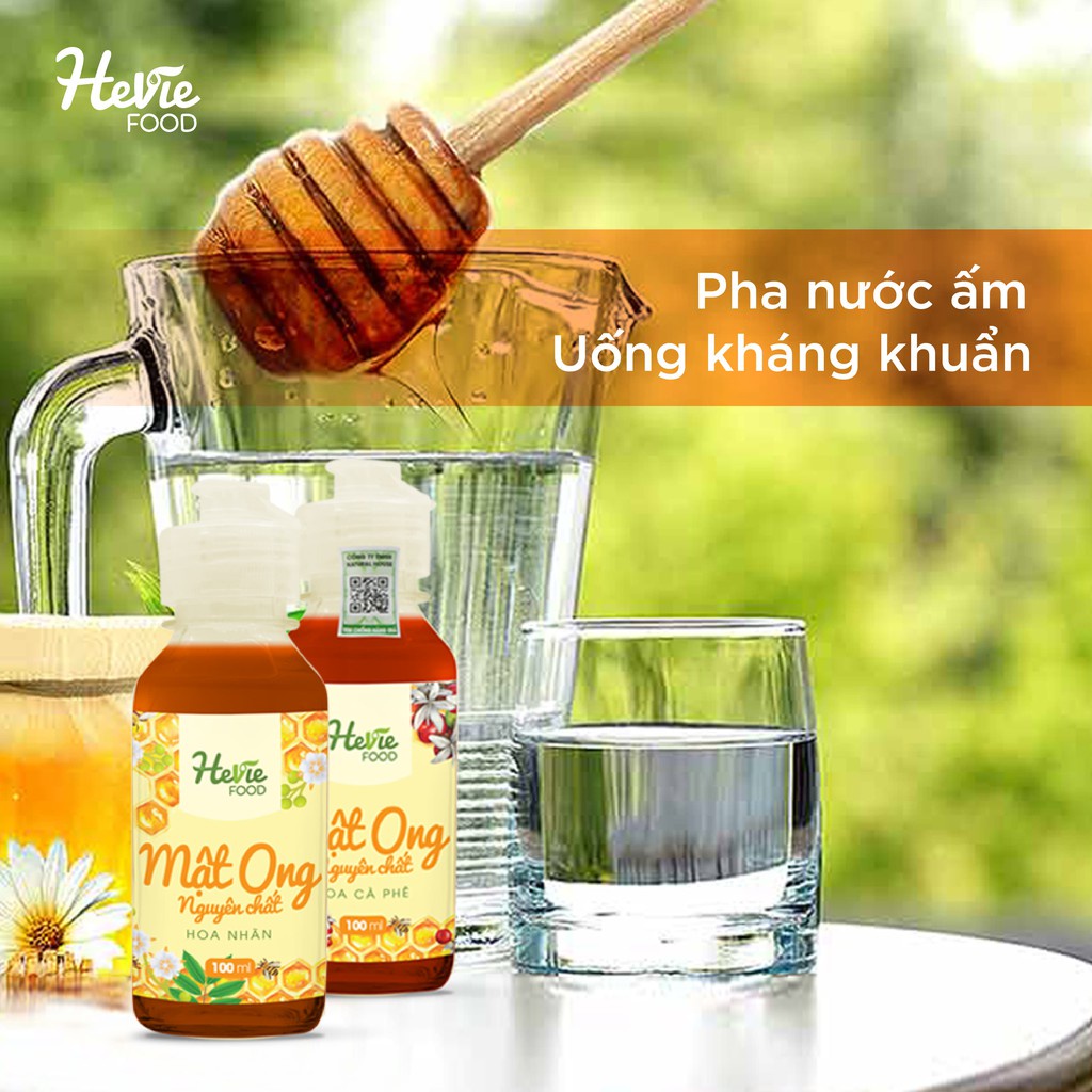 Mật ong Hoa Nhãn hoặc hoa Cafe nguyên chất HeVieFood