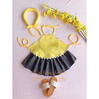 Set áo yếm cho bé gái