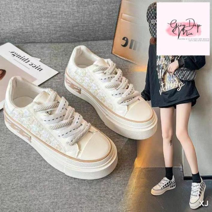 Giày Thể Thao ,Giày Nữ Kẻ Ô Thổ Cẩm Siêu Bền Siêu Đẹp