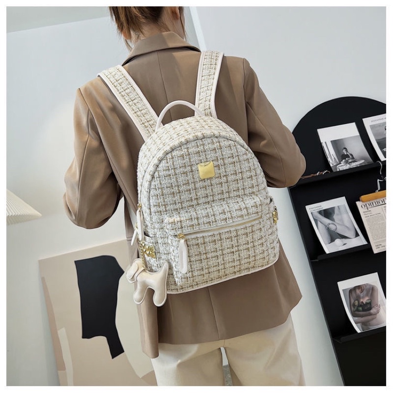 BALO DA MINI THỜI TRANG NỮ BALO DA VẰN GIÁ RẺ CÁ SẤU HỌA TIẾT HÀN QUỐC CÁ TÍNH BLN48H157