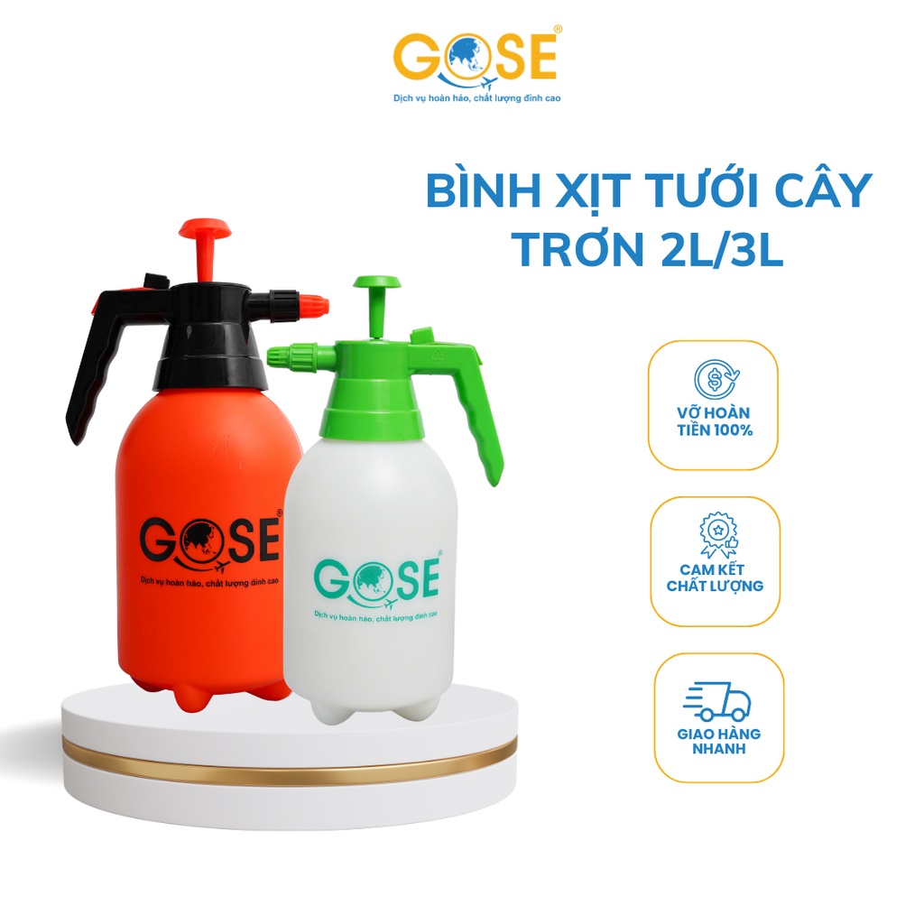 Bình xịt tưới cây cảnh 2L 3L GOSE vòi 2 chế độ tiện dụng cụ làm vườn cao cấp