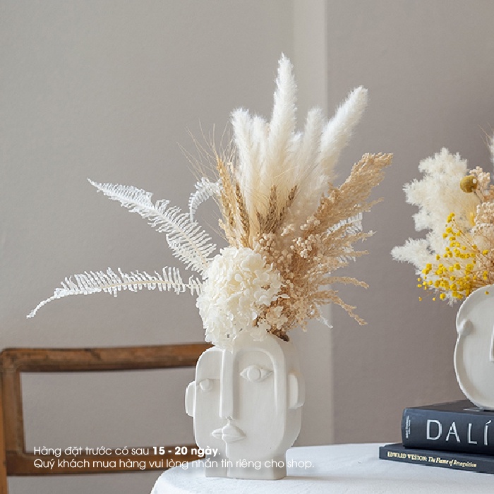 Bó Hoa Khô Trang Trí Style Bắc Âu