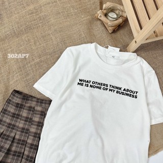 Áo phông in chữ basic 302AP7