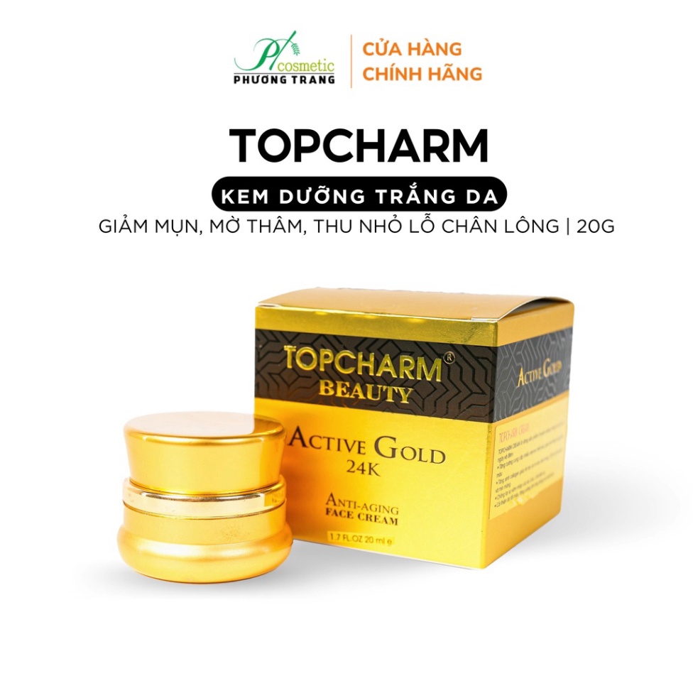 Kem dưỡng trắng sáng da TOPCHARM - giúp da trắng hồng, mịn màng, loại bỏ thâm nám tàn nhang