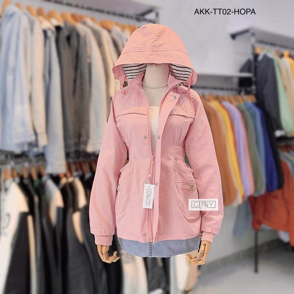 Áo khoác kaki cotton Gigi TT-02 trung niên sành điệu Hot Trend | Ginny.Brand