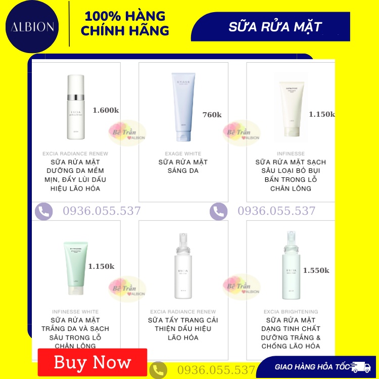 SỮA RỬA MẶT TRẮNG DA VÀ SẠCH SÂU TRONG LỖ CHÂN LÔNG INFINESSE