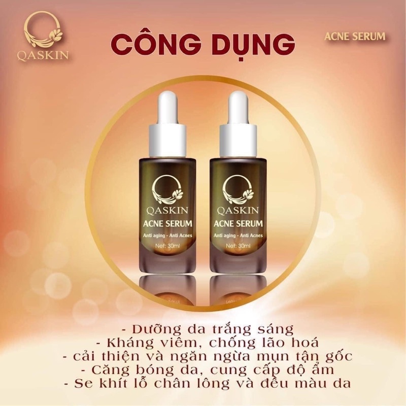 Serum giảm mụn thâm rỗ ACNE SERUM- Công dụng 5 trong 1 hiệu quả sau 3 ngày 30ml