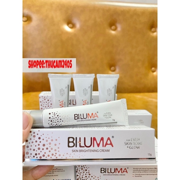 Biluma kem dưỡng trắng da, giảm thâm nám, arbutin, kojic acid cream