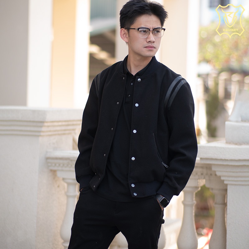 Áo Khoác Teddy Unisex DAVINET Am23-05, Da Xịn, Siêu Bền, Mềm Nhẹ, Bảo Hành 5 Năm