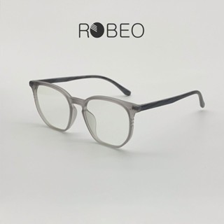 Gọng kính cận nam nữ ROBEO R0430, gọng nhám hoạ tiết vân gỗ mắt chống ánh sáng xanh - Fullbox