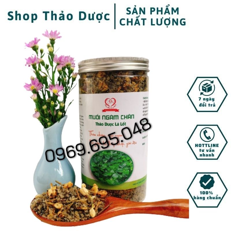 Hũ Muối Ngâm Chân Thảo Dược Lá Lốt Thơm Chân, Ngủ Ngon Thư Giãn