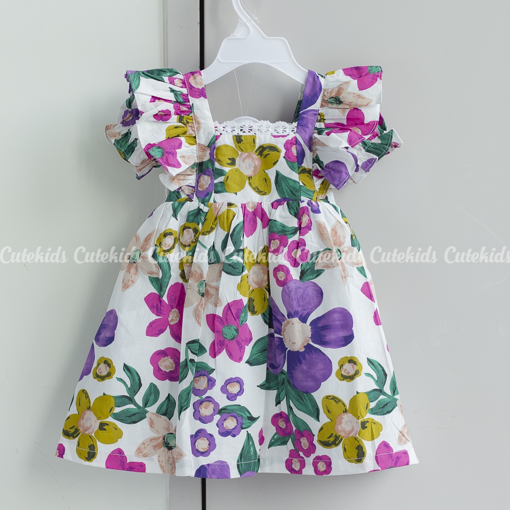 Đầm hoa mùa hè - Đầm thiết kế hoa cánh tiên