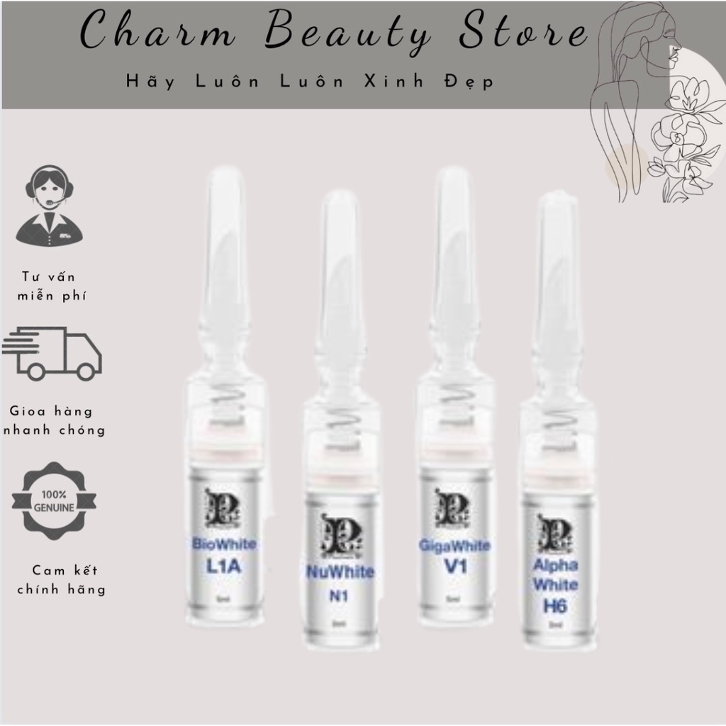 Kem hỗ trợ Thâm Nách, Làm hồng nhũ hoa, môi, vùng kín MIBITI PRUDENTE NUWHITE H6, N1, L1A, V1 5ml