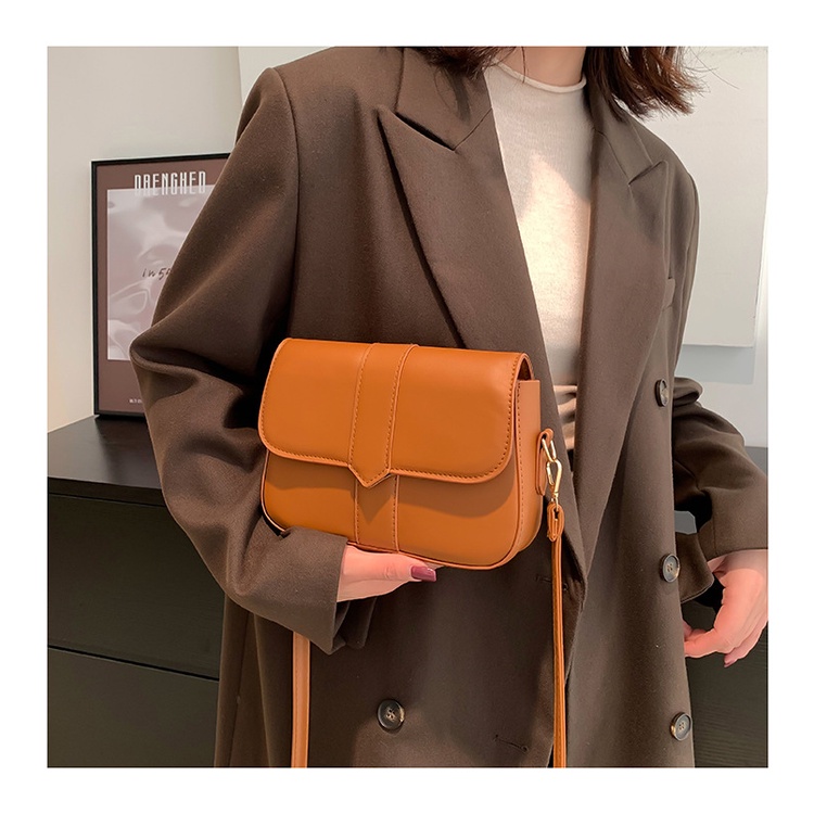 Túi xách nữ, túi đeo chéo dáng chữ nhật nắp đậy kiểu mới dễ phối đồ cho nữ Little_Lisa_Store 014