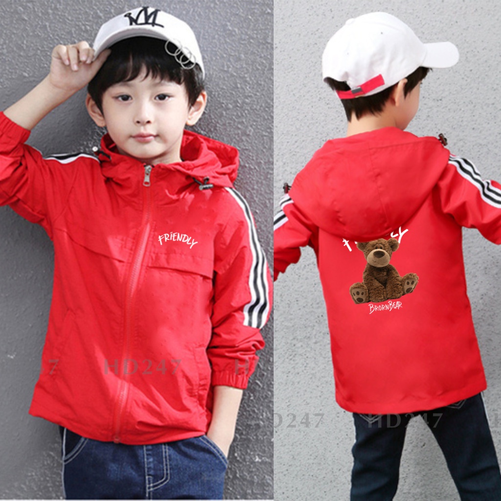ÁO khoác dù chống nắng chống gió cho bé trai bé gái size đại 13kg đến 38kg 0333