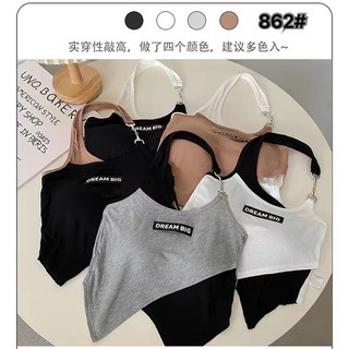 body suit hai dây họa tiết logo có mod ngực cá tính hợp thời trang 2023 lyie