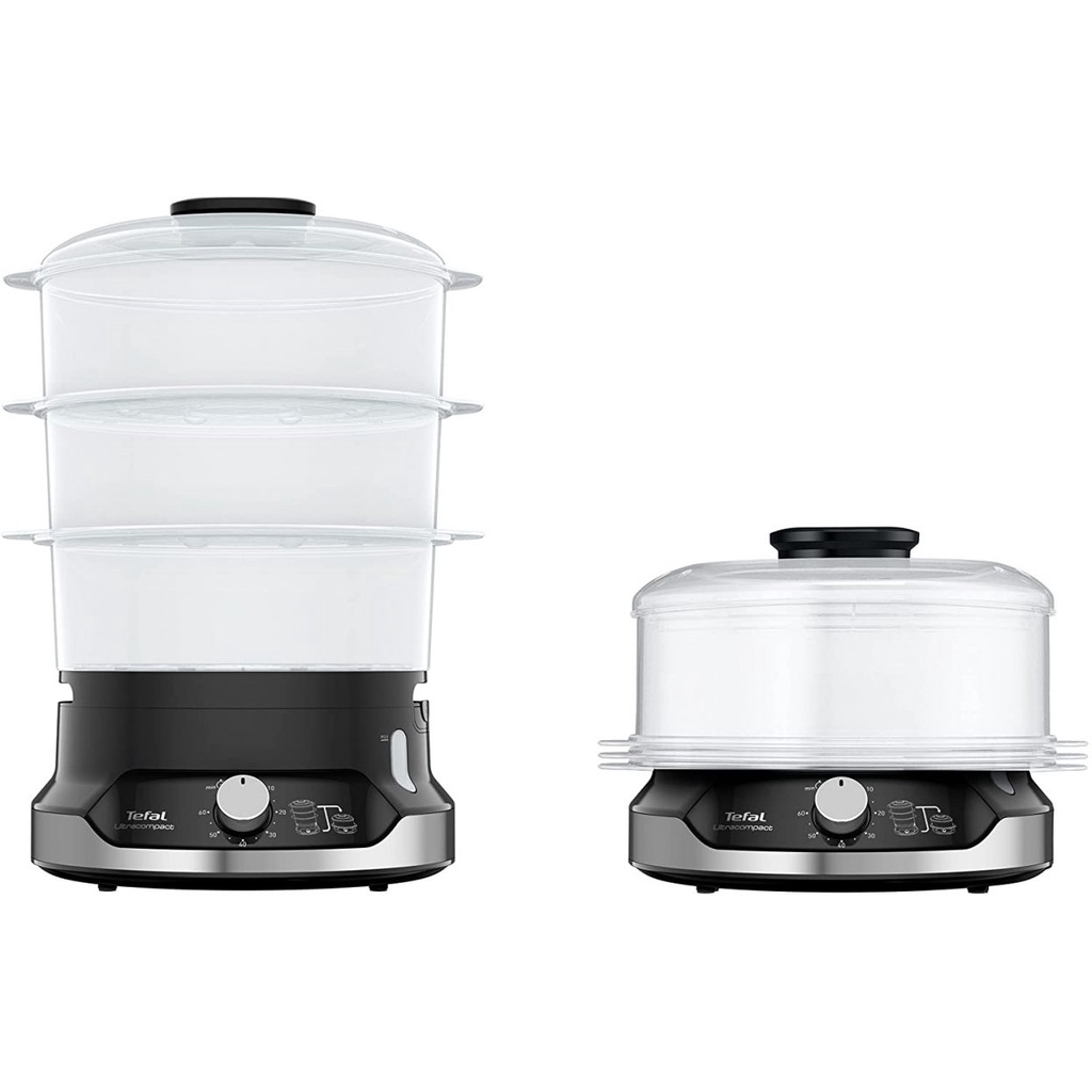 Nồi Hấp Điện Tefal Ultra Compact VC2048 3 Tầng