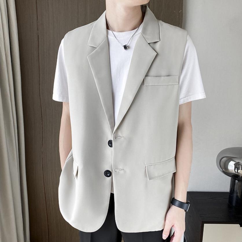 Vest nam áo Vest Nam cộc tay chất liệu polyester ko nhăn, không nhàu, không phai màu, sang trọng lịch lãm trẻ trung N47