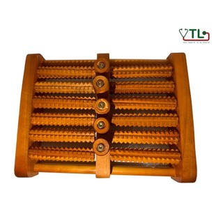 Bàn lăn chân gỗ massage 6 hàng y tế - ytl