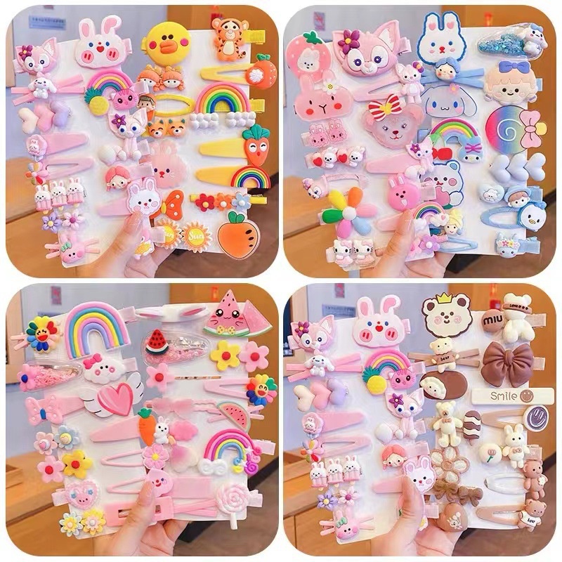 MVP2888 Set 14 Kẹp Mái Nhiều Hình Dễ Thương Cho bé