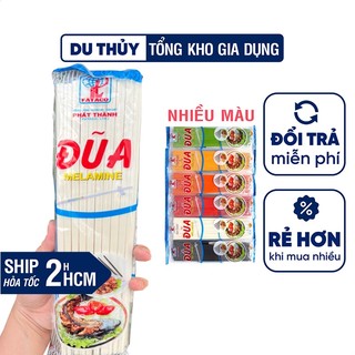 Bộ 10 đôi đũa nhựa Melamine không sơn cao cấp Fataco hàng Viêt Nam - có nhiều màu, vệ sinh, an toàn, chắc chắn