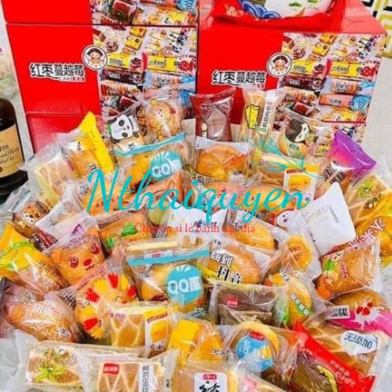 Thùng 2kg bánh Đài Loan đủ vị