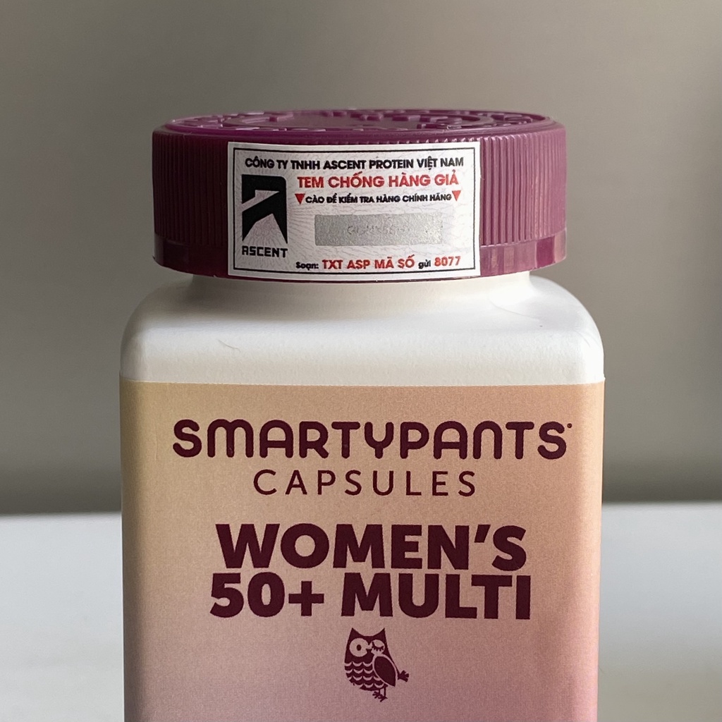 PHÂN PHỐI CHÍNH HÃNG Vitamin cho nữ giới cao tuổi Smarty Pants Women's 50+ dạng viên nang