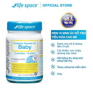 Men vi sinh Life-Space Probiotic Powder For Baby hỗ trợ tiêu hóa dành cho bé 6 tháng-3 tuổi
