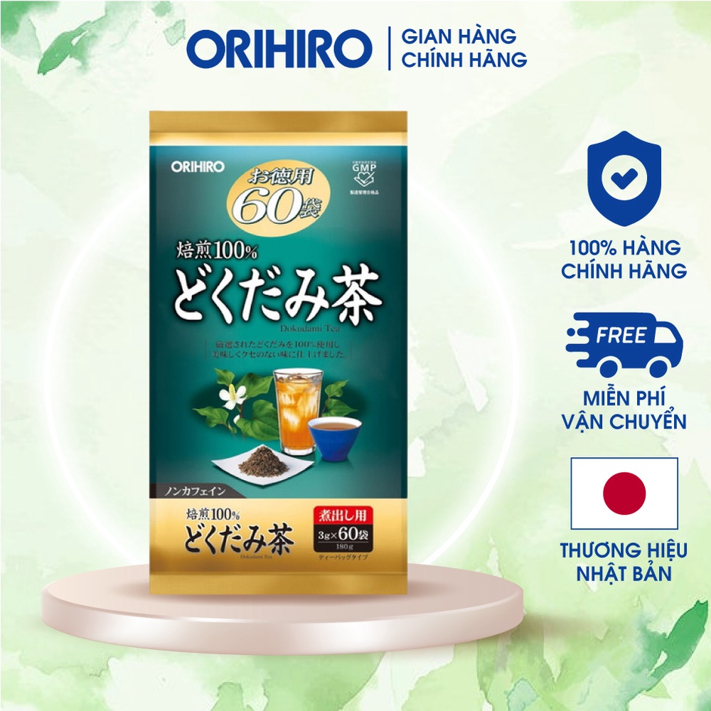 Trà diếp cá Orihiro hỗ trợ thanh nhiệt, thải độc 60 gói túi