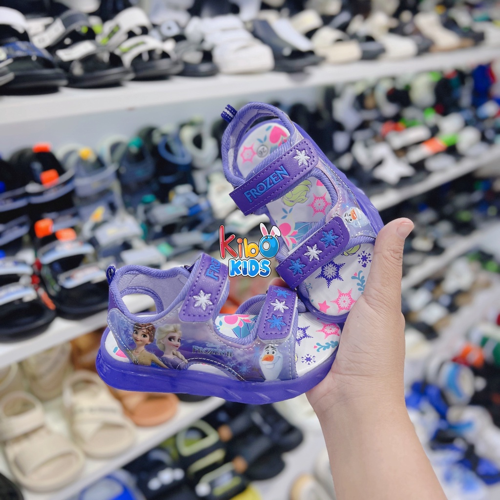 (CÓ ĐÈN) Sandal quai ngang siêu mềm êm chân có chống trơn cho bé SA2337