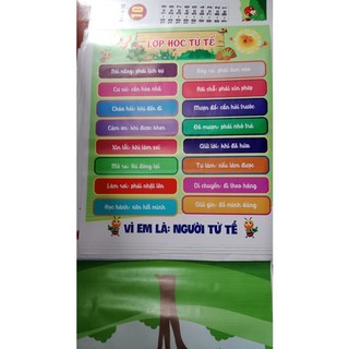 Bạt lụa "lớp học tử tế". kích thước a0, nội quy lớp học.
