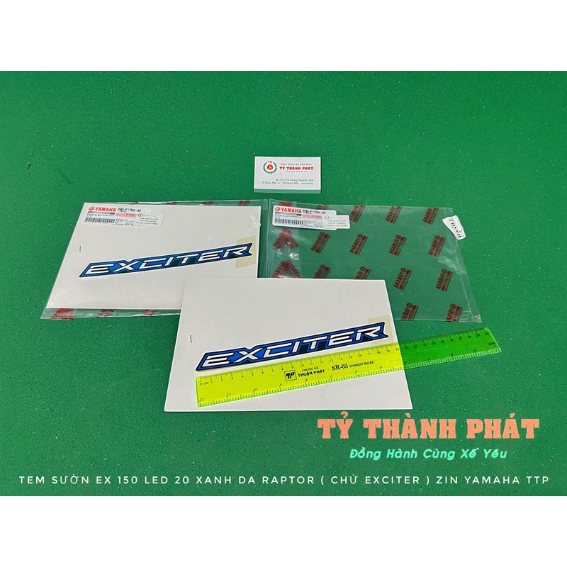 Tem sườn Ex 150 Led 2020 Xanh Da Raptor