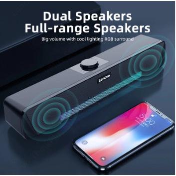 Loa Bluetooth Lenovo TS33-B Kết Nối Bluetooth Hoặc Có Dây Cho TV, Máy Tính, Laptop, Chính Hãng 100%, Bảo Hành 6 Tháng