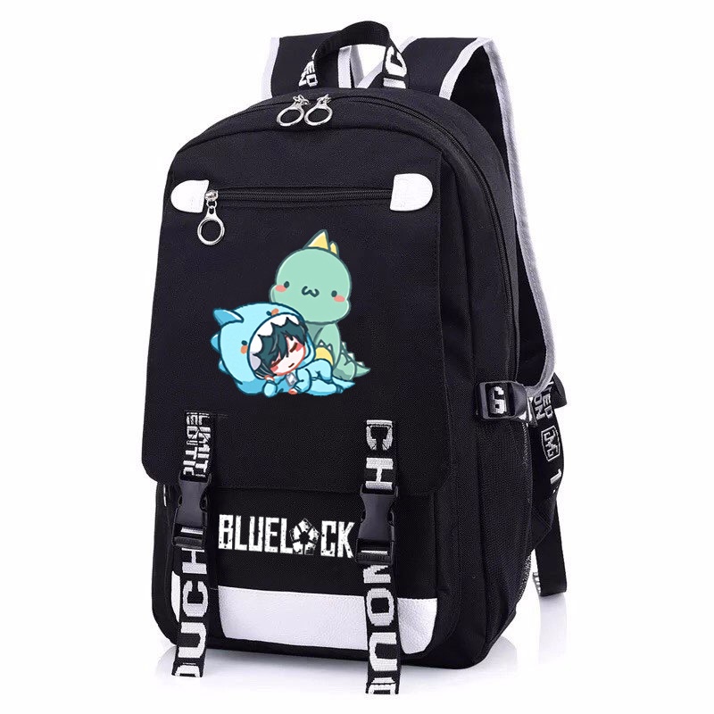 Balo nam nữ in hình BLUE LOCK ver Nằm ngủ chibi anime cặp sách đi học tiện lợi thời trang