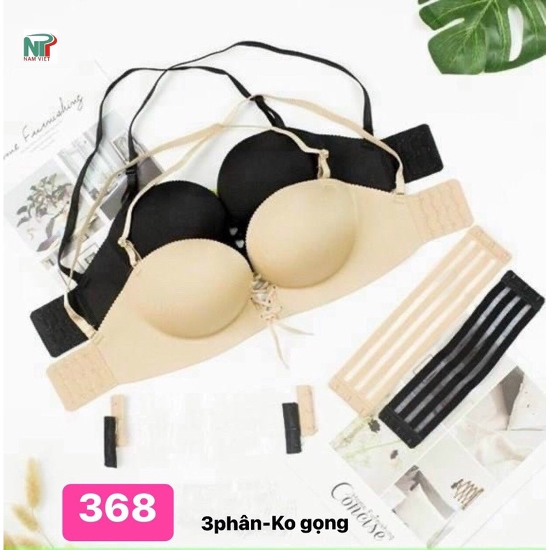 ÁO NGỰC NGANG CUP NGỰC MÚT 3 PHÂN KHÔNG GỌNG M368