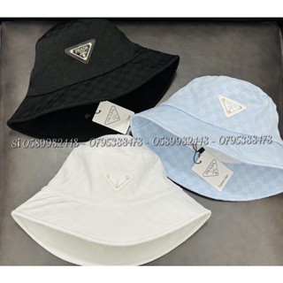 Mũ bucket tai bèo - Nón Tai bèo basic unisex nam nữ - bo xốp logo (PRA) - nón tai bèo vành
