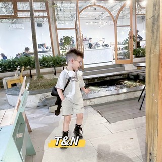 Set bộ bé trai chất cotton hàng QC