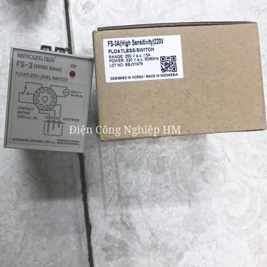 Relay Rơ Le báo mức nước Hanyoung FS-3A CHÍNH HÃNG