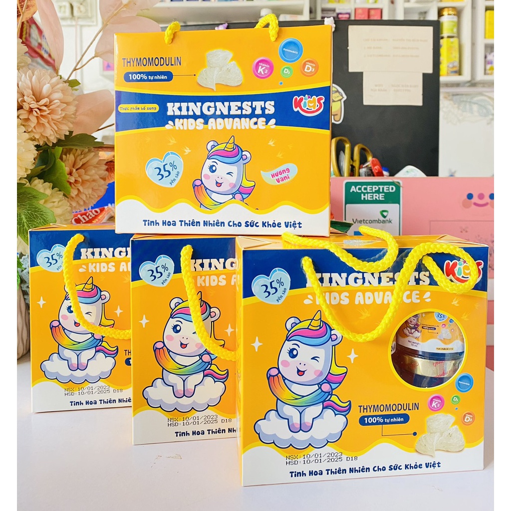 Hộp 6 hũ yến sào KingNests Kids Advance