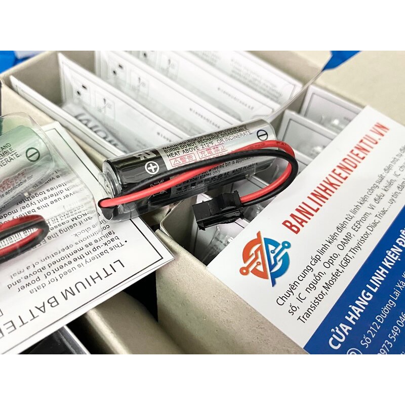 Pin nuôi nguồn ER6V OTC 5096-434 3.6V (giắc đen loại to)